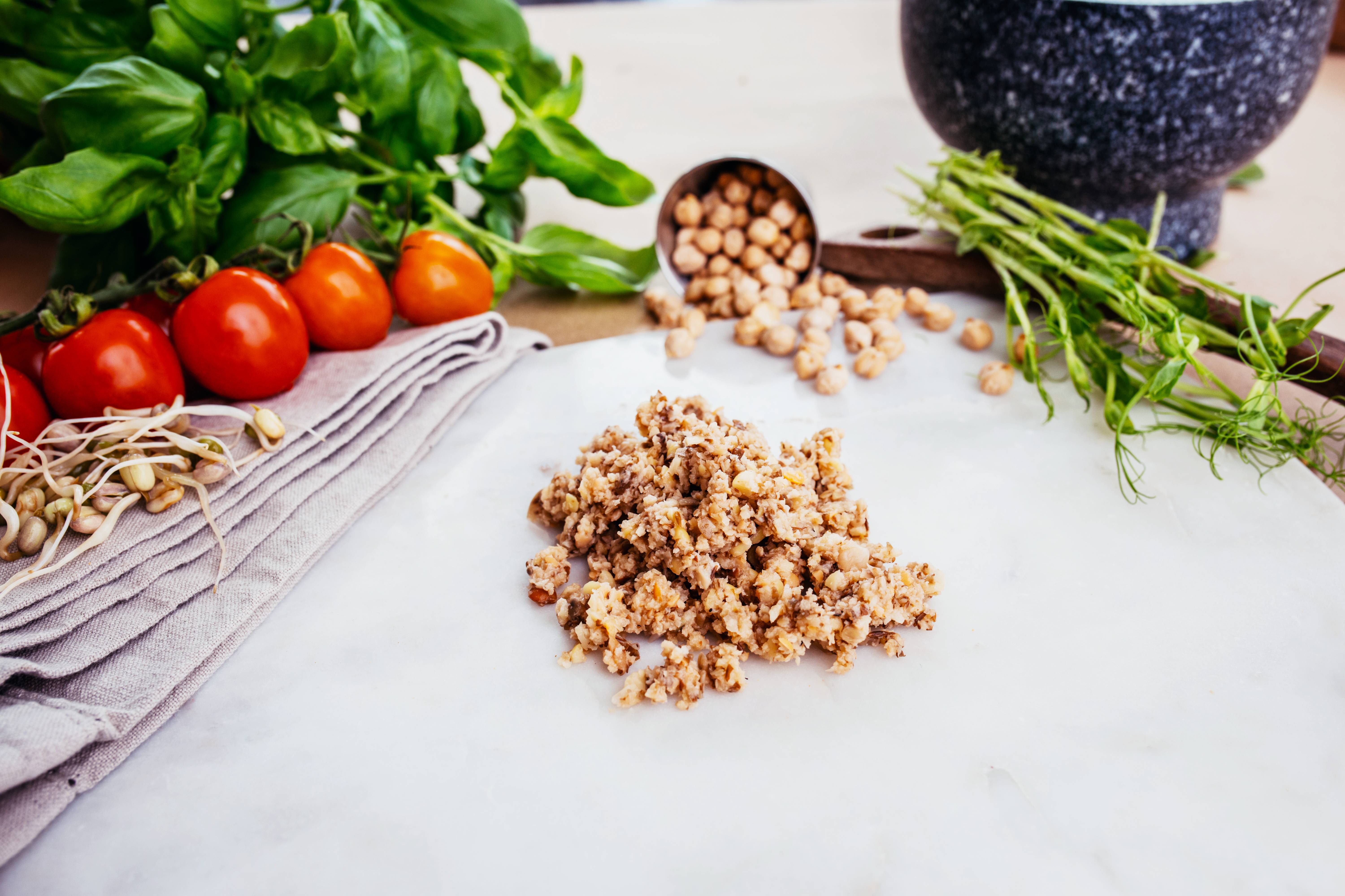 Foto: Greenfood Ekologisk Groddad Baljväxtfärs