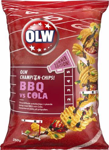 BBQ & cola - sommarens chips från OLW är veganska! | Välj Vego - En