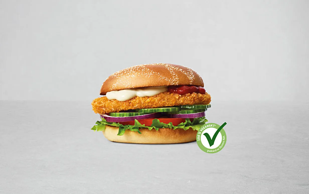 Max burgare med märkning