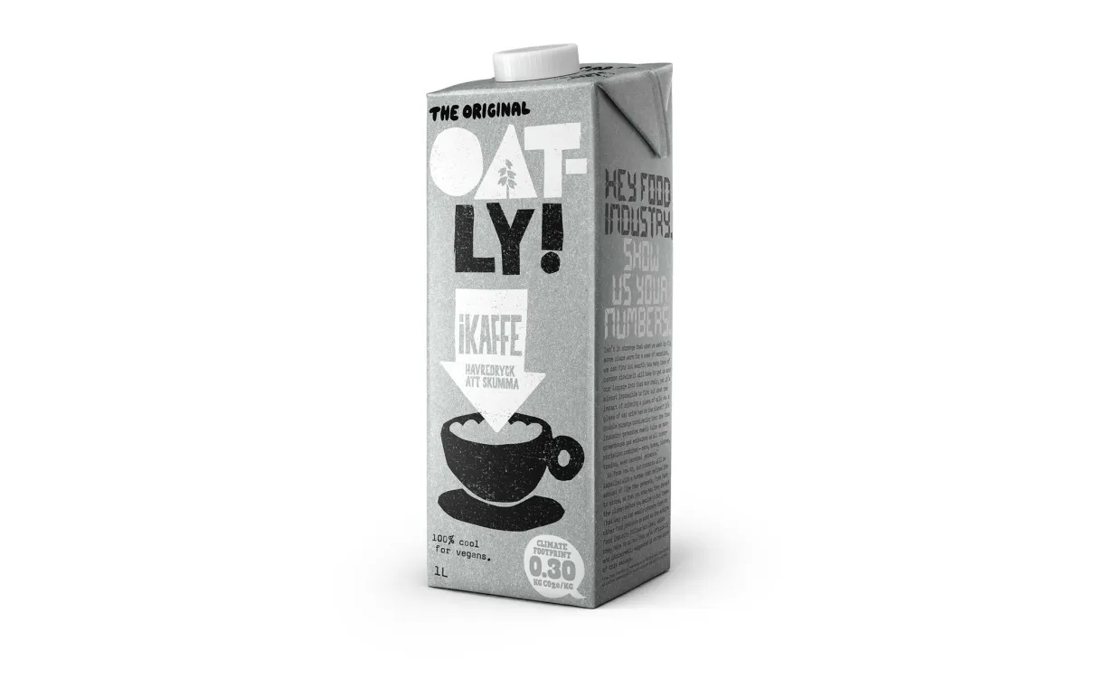 Vegansk havredryck ikaffe från Oatly