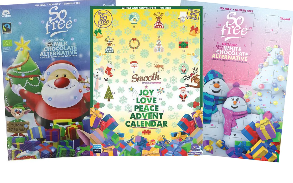 Veganska julkalendrar från plamil