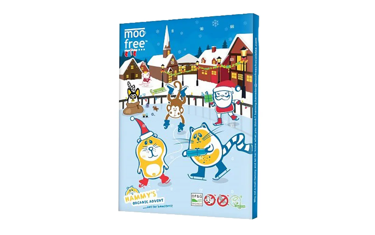 vegansk julkalender från Moo free