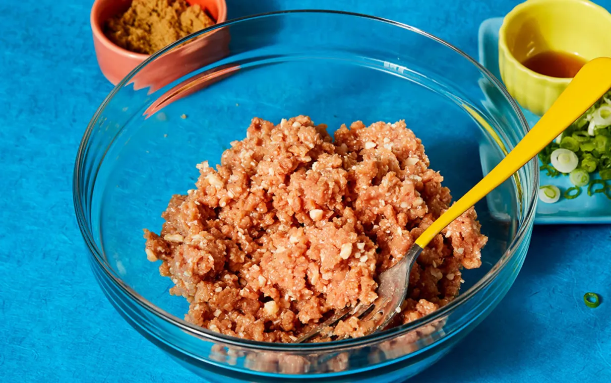 Vegansk färs i en skål