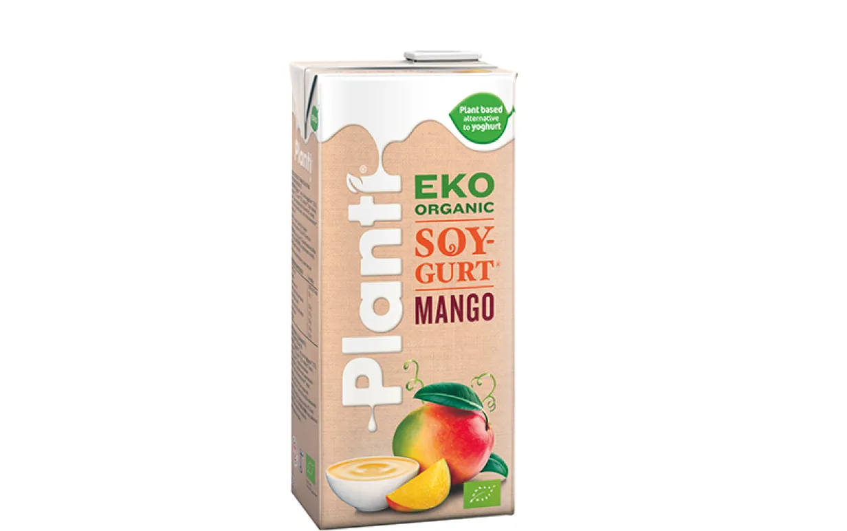 Vegansk soygurt från Planti