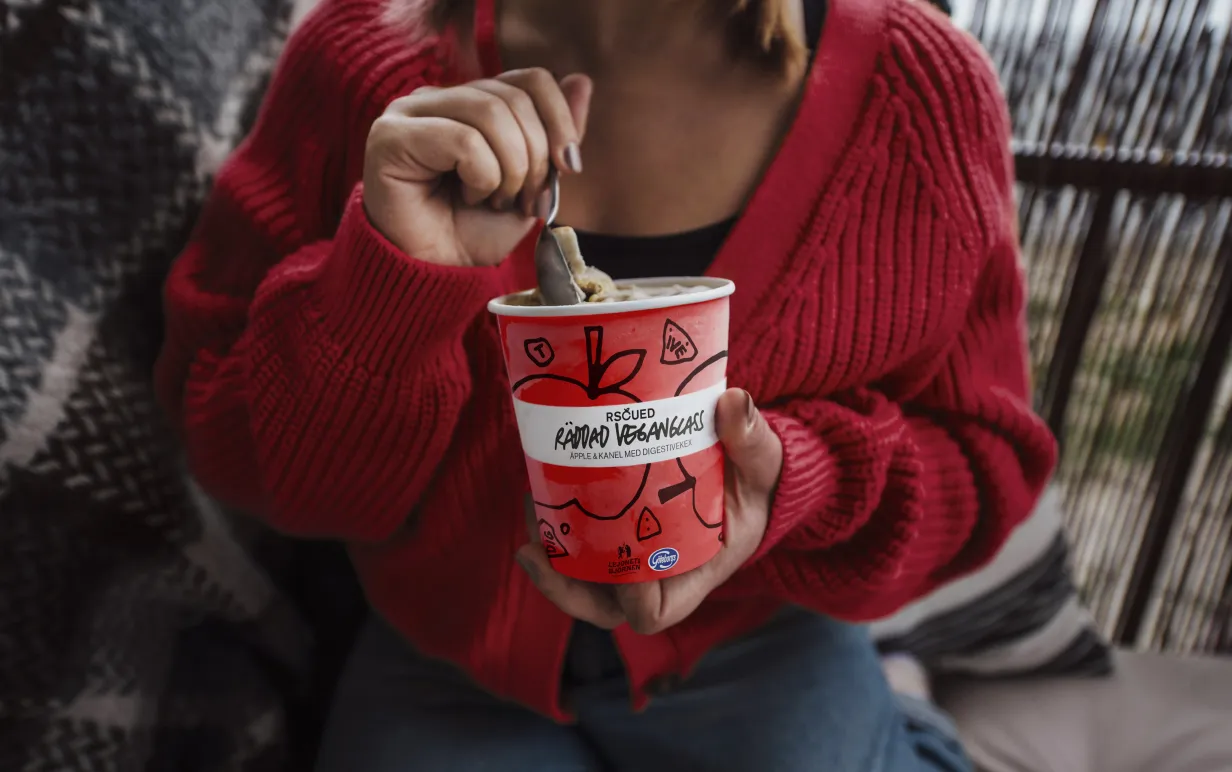 Vegansk glass från Rscued