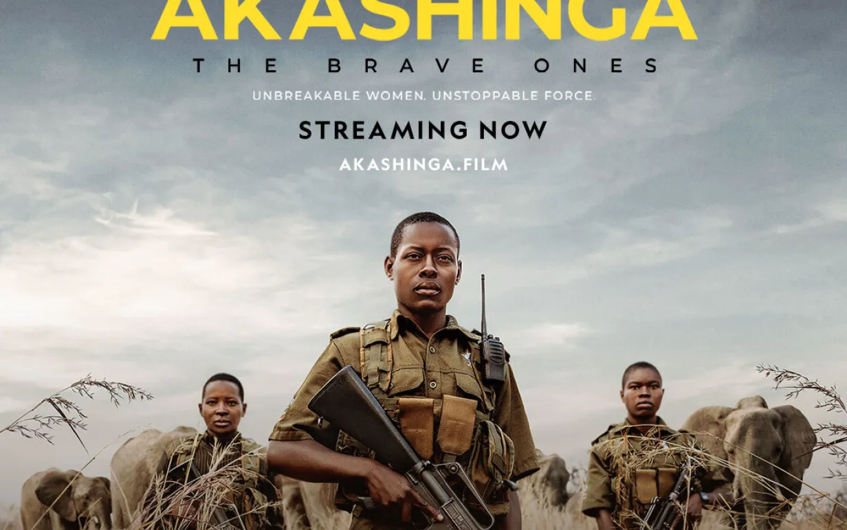 Omslag på dokumentärfilmen Akashinga-The Brave Ones