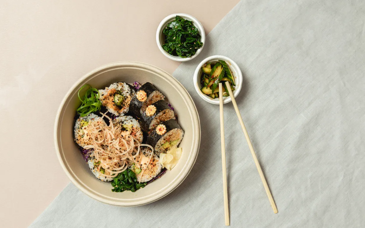 HookedFoods Sushi vegansk tonfisk