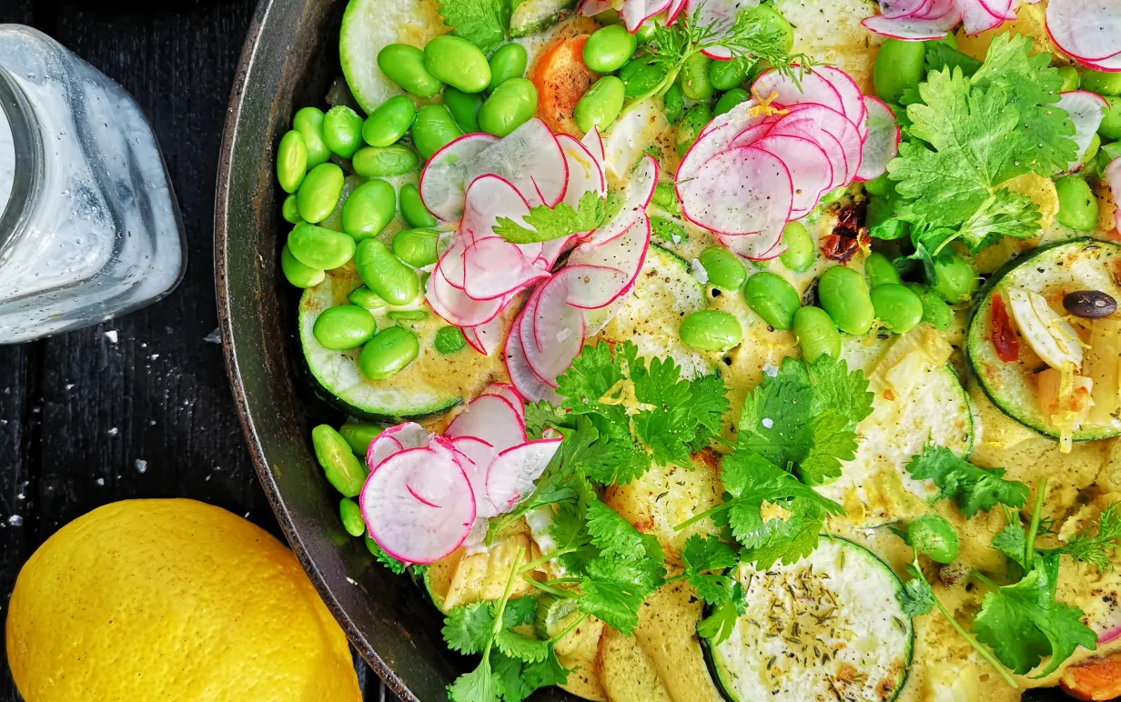 Vegansk potatistortilla