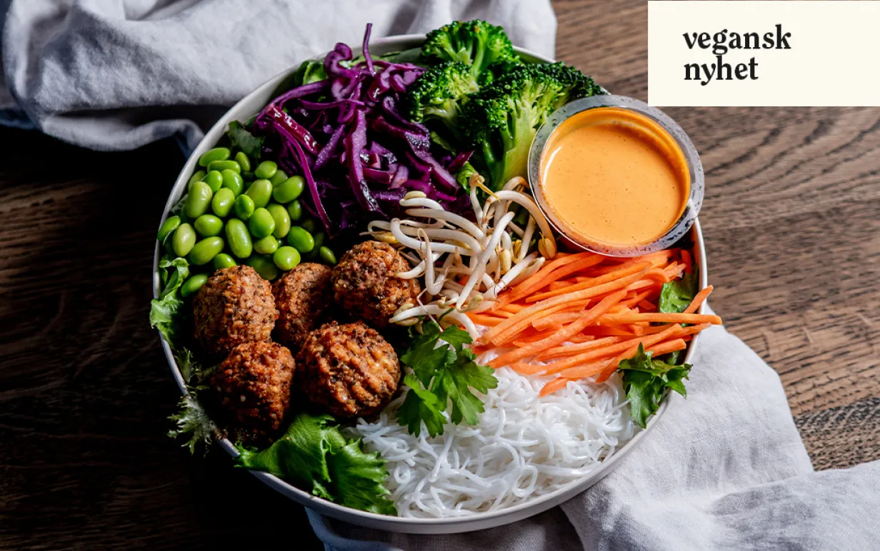 En bild på en vegansk buddha bowl tagen uppifrån