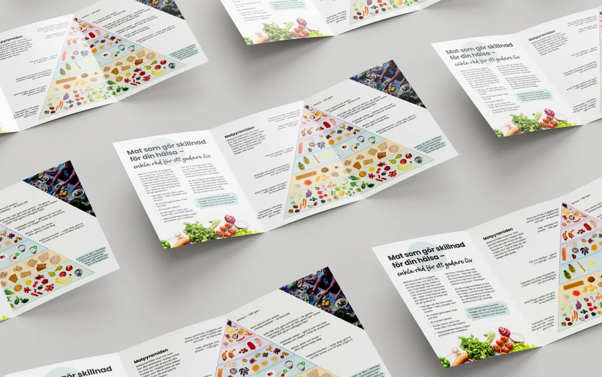 Broschyrer om nya kostrekommendationerna för Vuxna