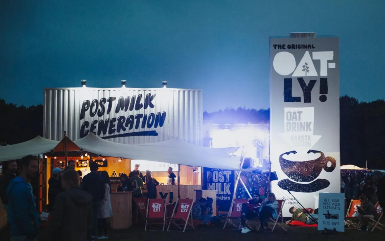 En servering på en festival