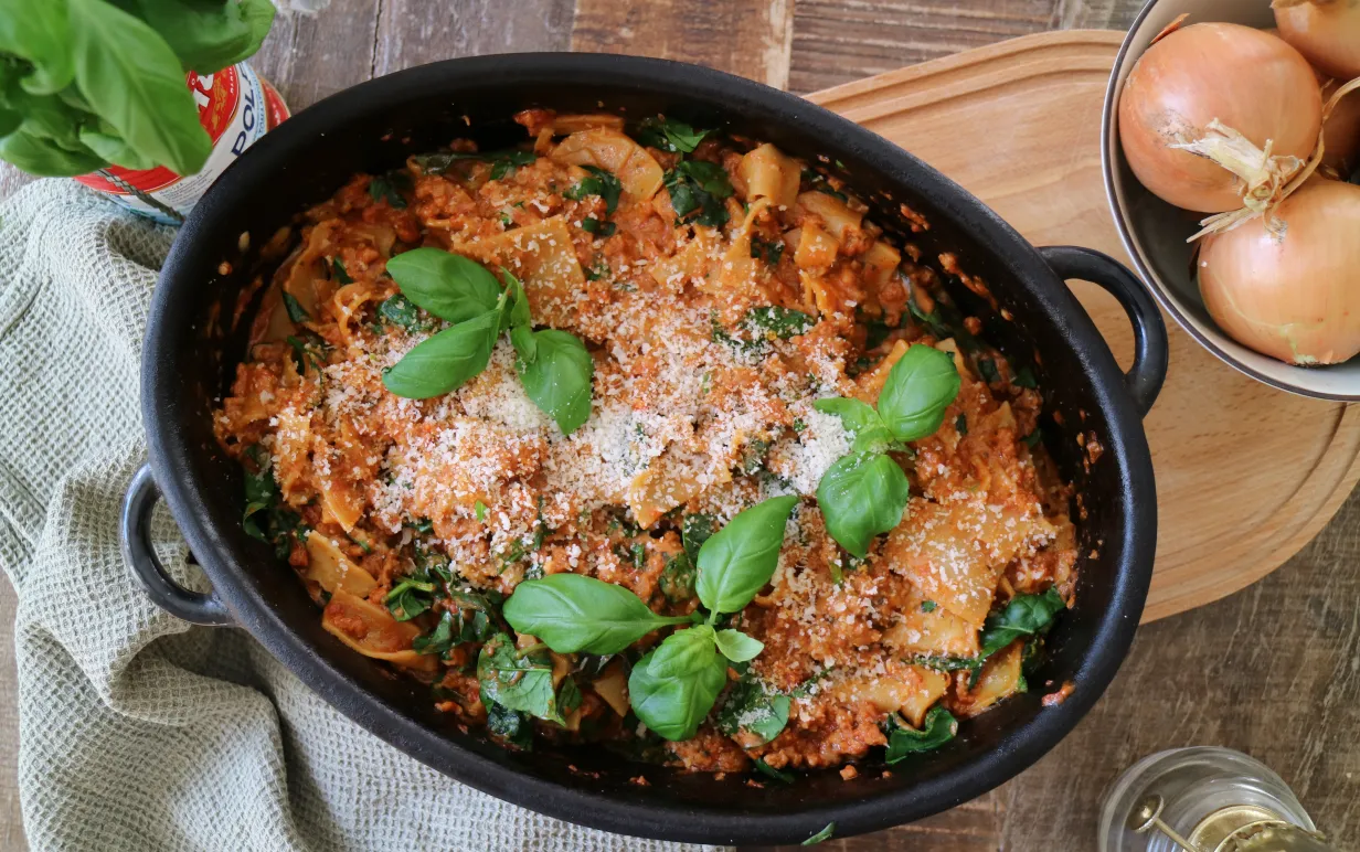 One pot vegolasagne