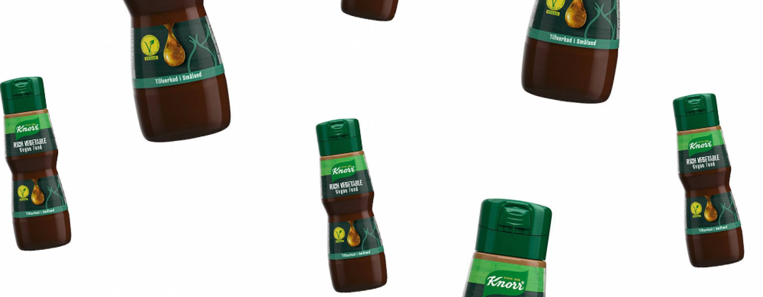 flera produktbilder på knorr fond vegan