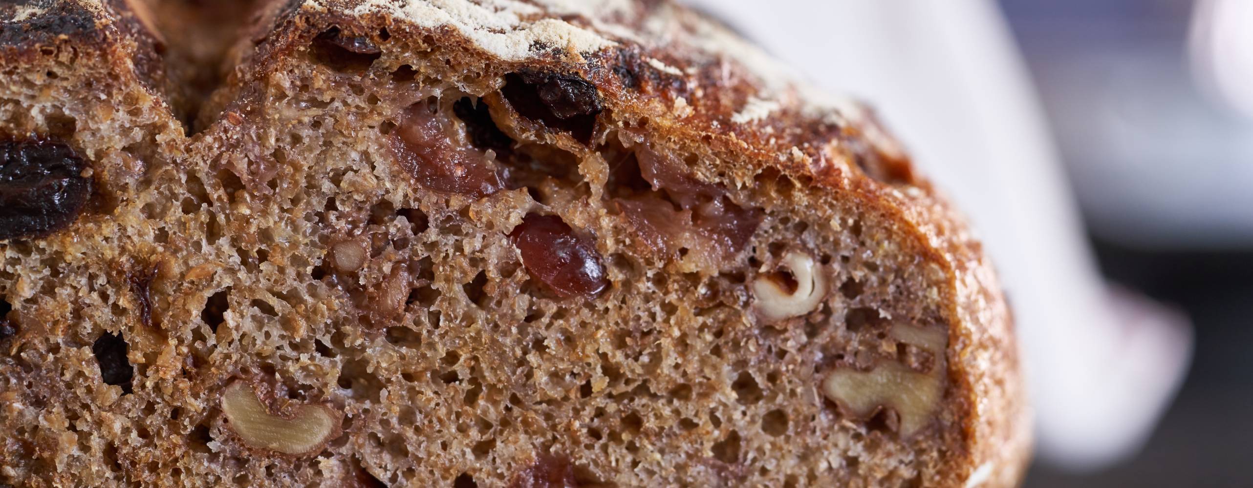 Närbild på en brödlimpa