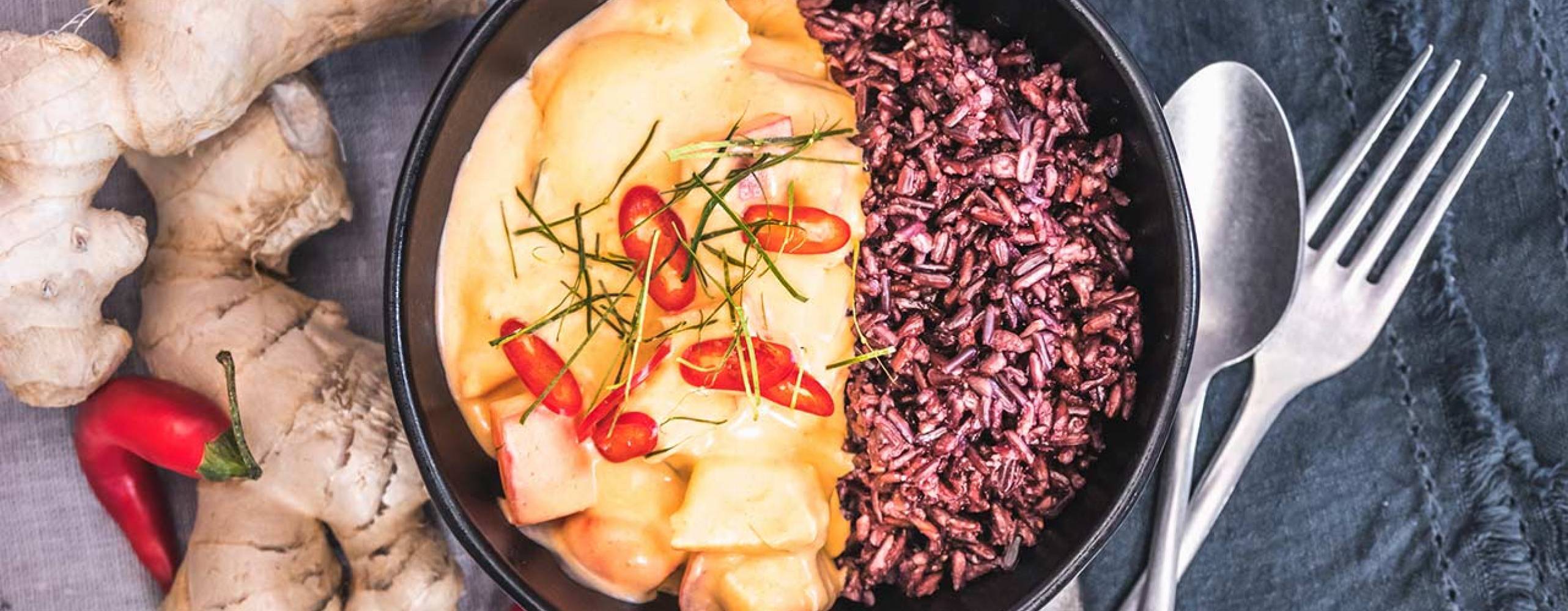 Vegansk hotpot panengcurry