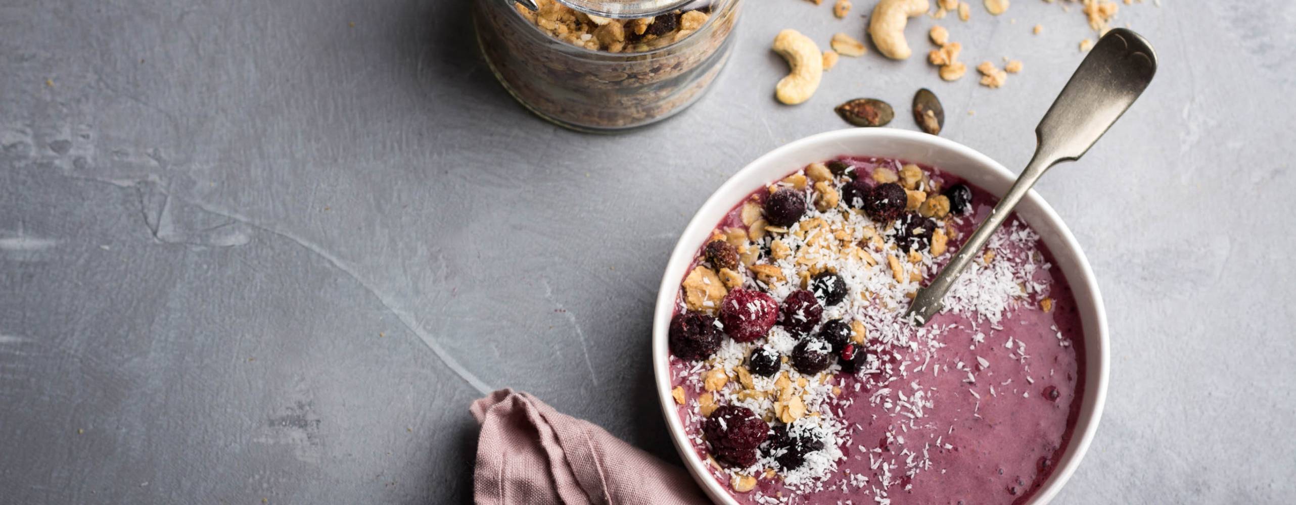 Vegansk smoothie bowl