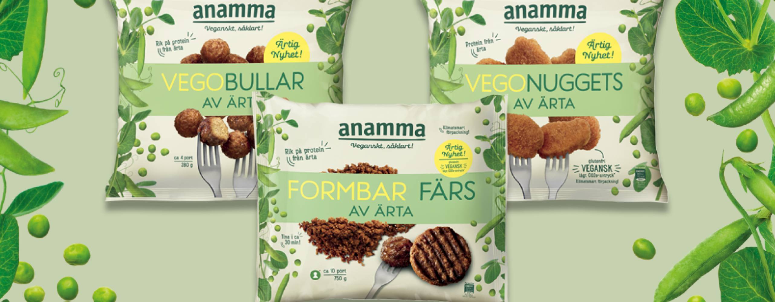 Veganska produkter från Anamma