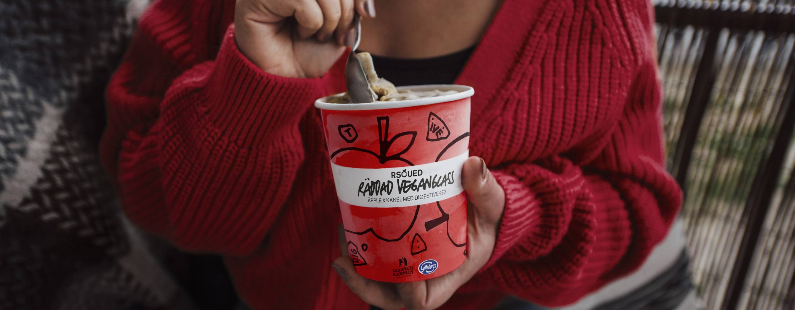 Vegansk glass från Rscued