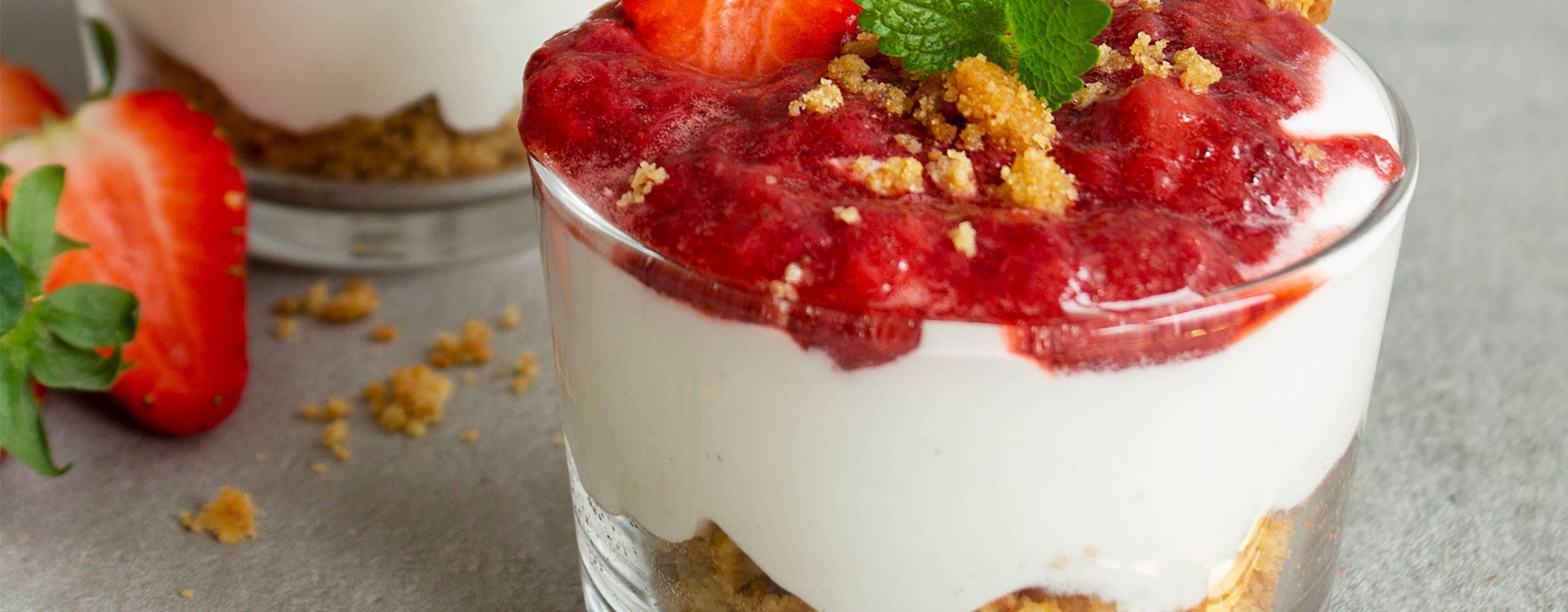 Jordgubbscheesecake från Yipin