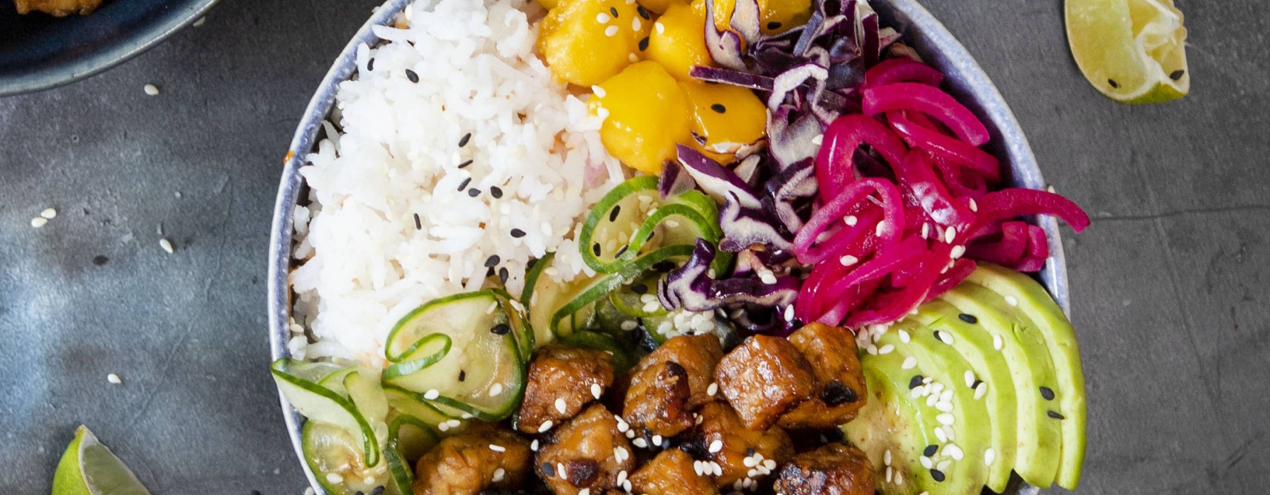 Poké bowl med tempeh
