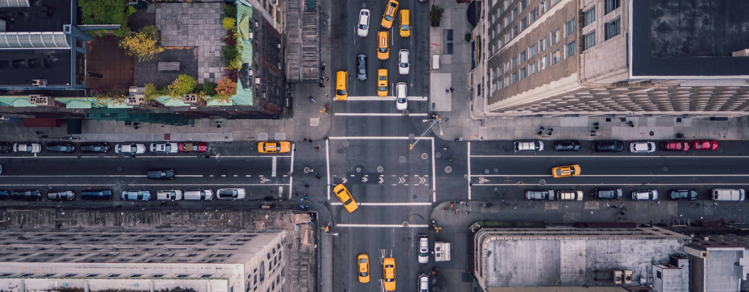 5th avanue i New York, fotat ovanifrån.