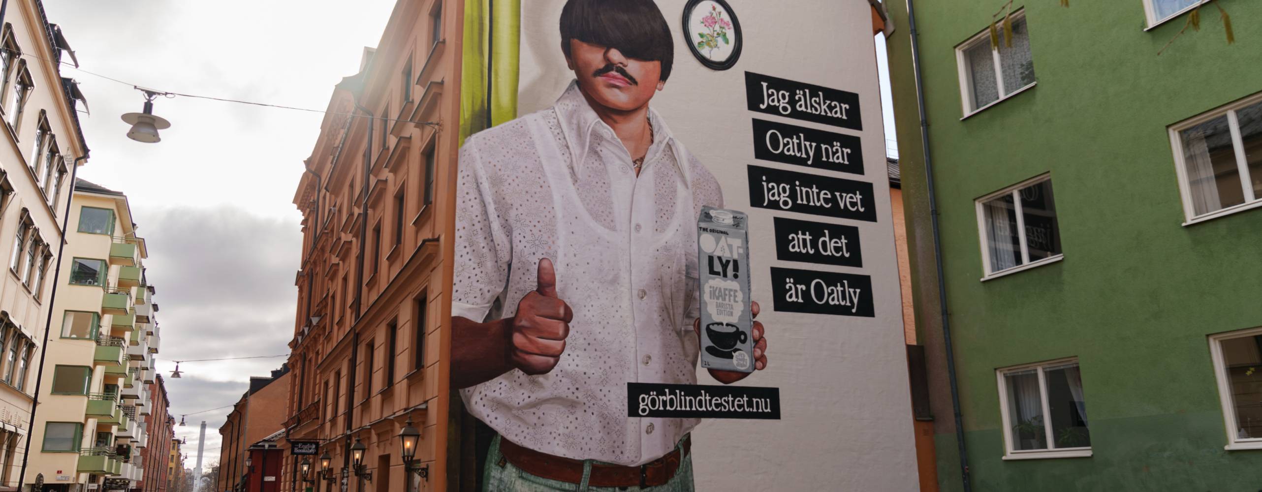 Muralmålning på södermalm i Stockholm