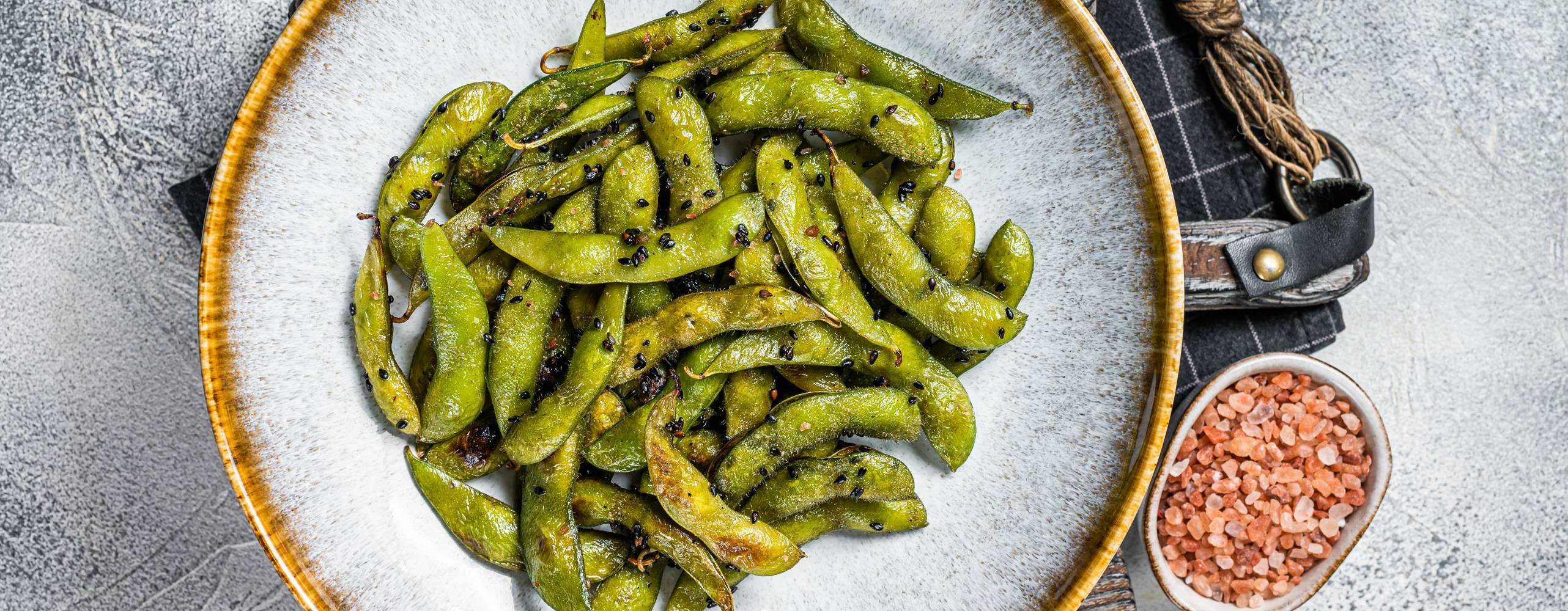 Edamamebönor med sesam och soja