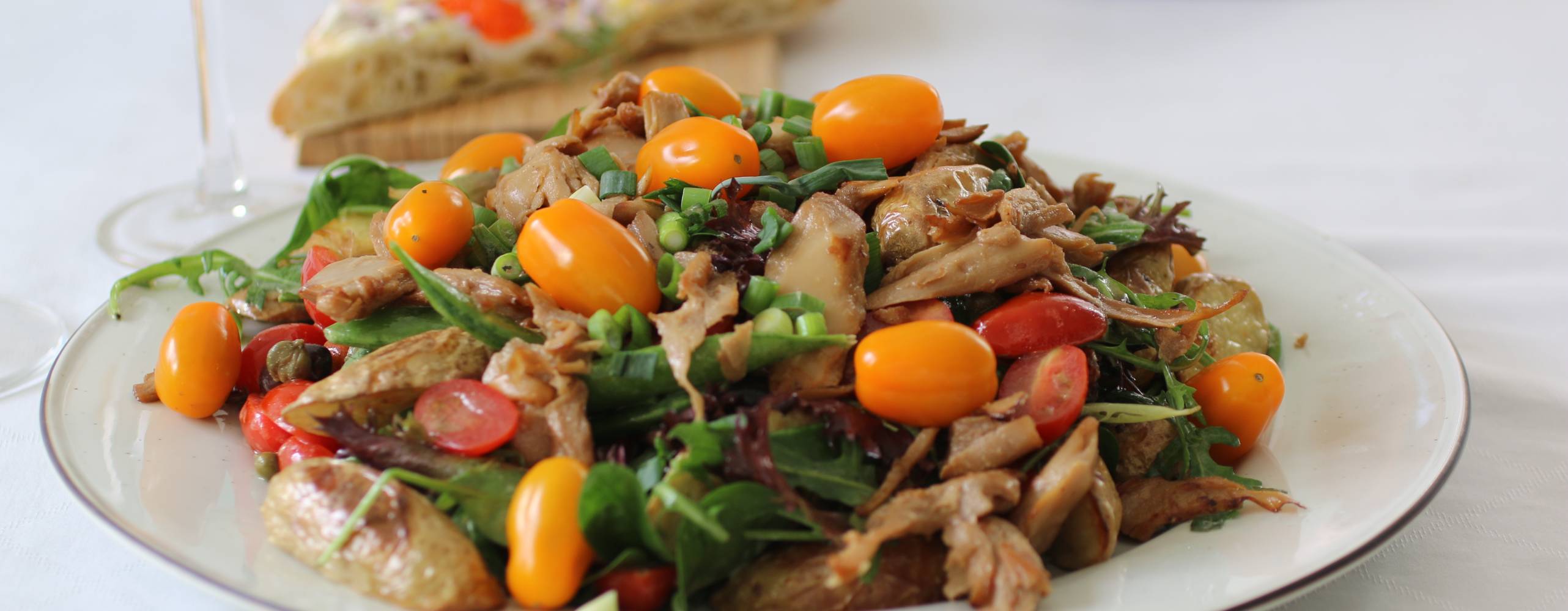 Påskig sallad med vegofiléer