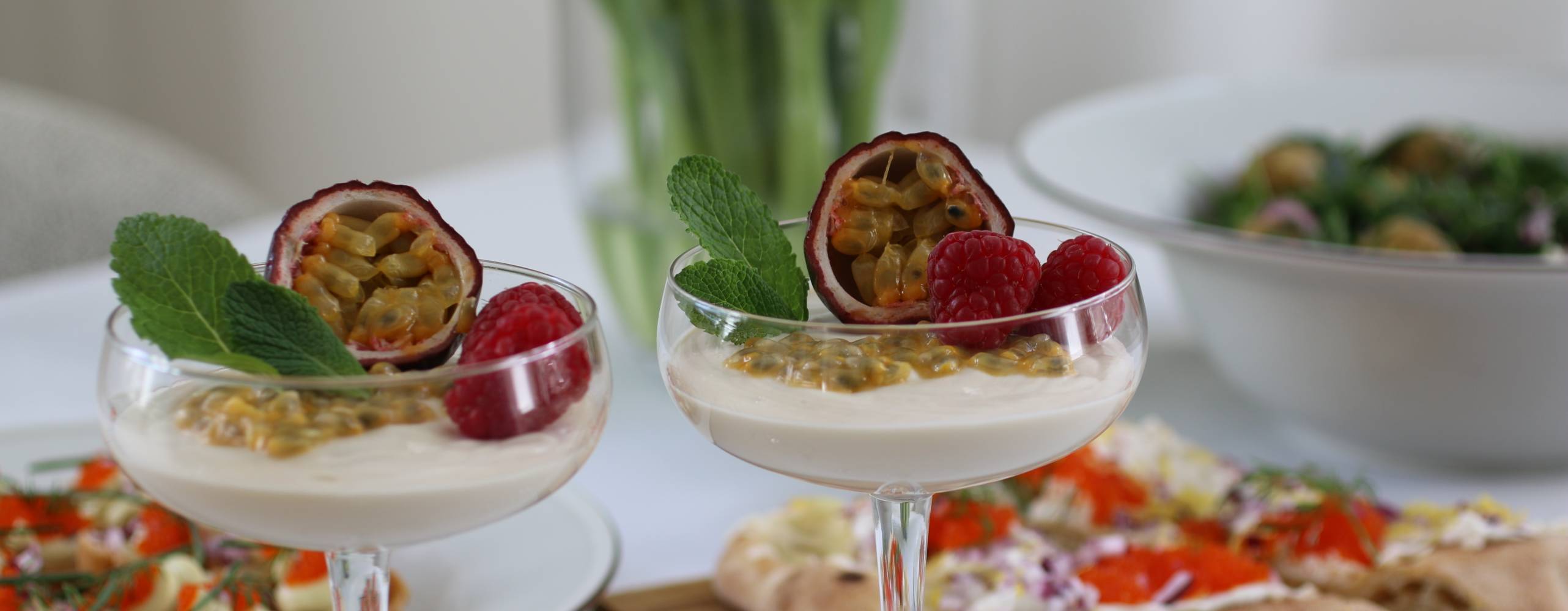 Vegansk vit chokladmousse